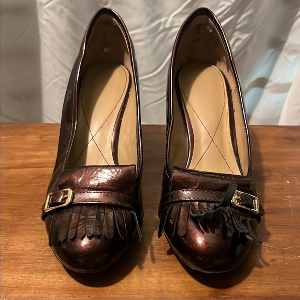 Isola Burgundy/Maroon/Deep Purple Tassel Loafers with Buckle